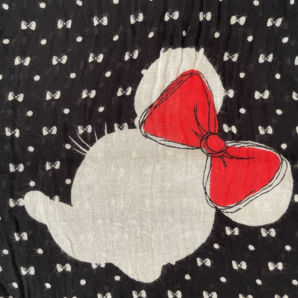 Disney Scarf - Minnie Mouse with Bows - Black